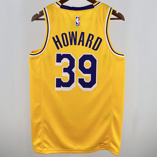 Camiseta NBA Los Angeles Lakers – HOWARD #39 – amarilla · 2024/25 - vista 2