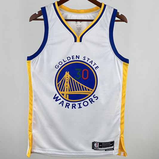 Camiseta NBA Golden State Warriors – CURRY #30 – blanca · 2024/25 - vista 2