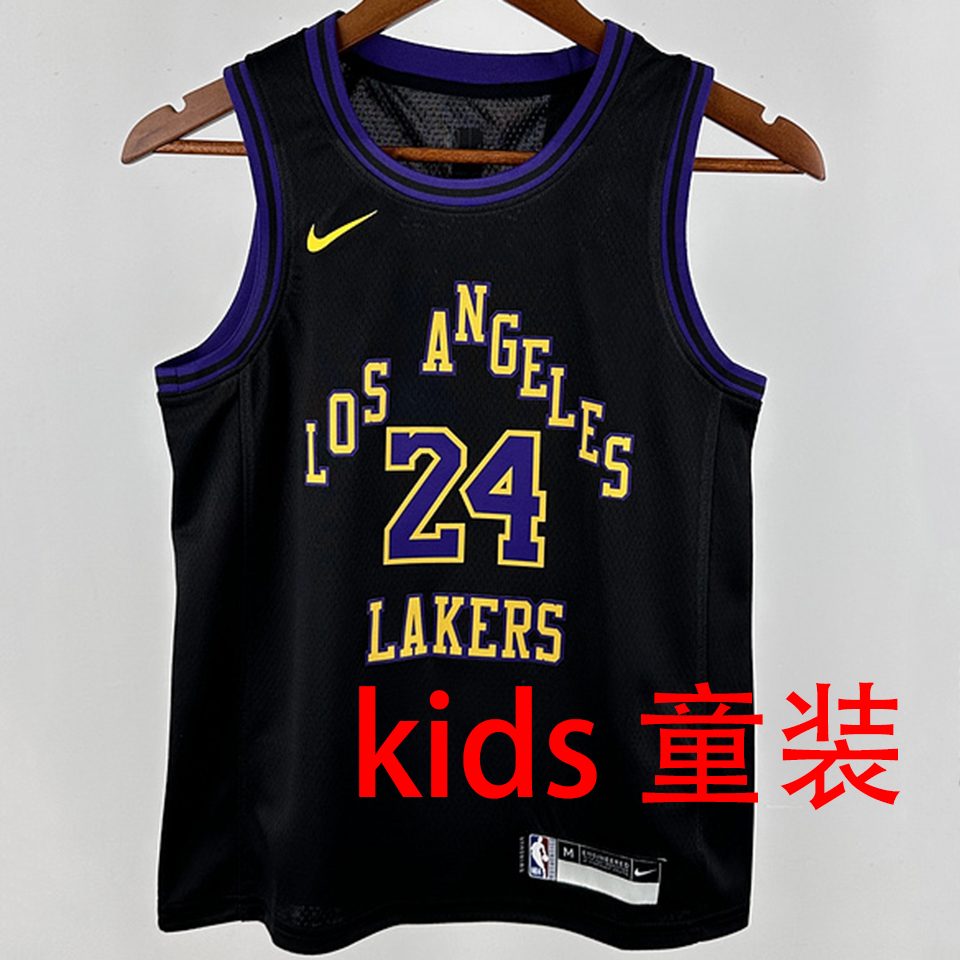 Camiseta NBA Los Angeles Lakers – BRYANT #24 – City Edition · negra · 2024/25 - vista 1