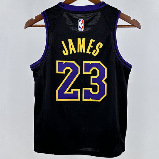 Camiseta NBA Los Angeles Lakers – JAMES #23 – City Edition · negra · 2024/25 - vista 2