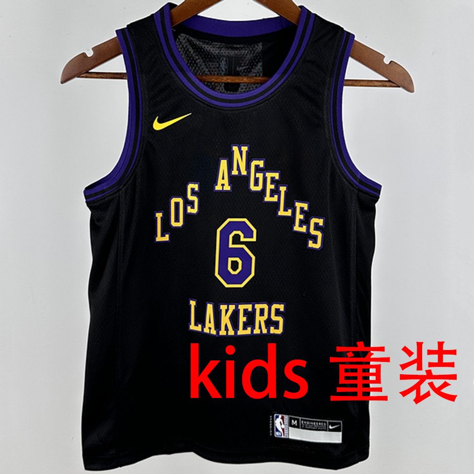 Camiseta NBA Los Angeles Lakers – JAMES #6 – City Edition · negra · 2024/25 - vista 1