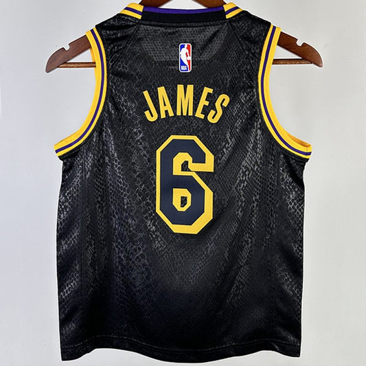 Camiseta NBA Los Angeles Lakers – JAMES #6 – negra - vista 2