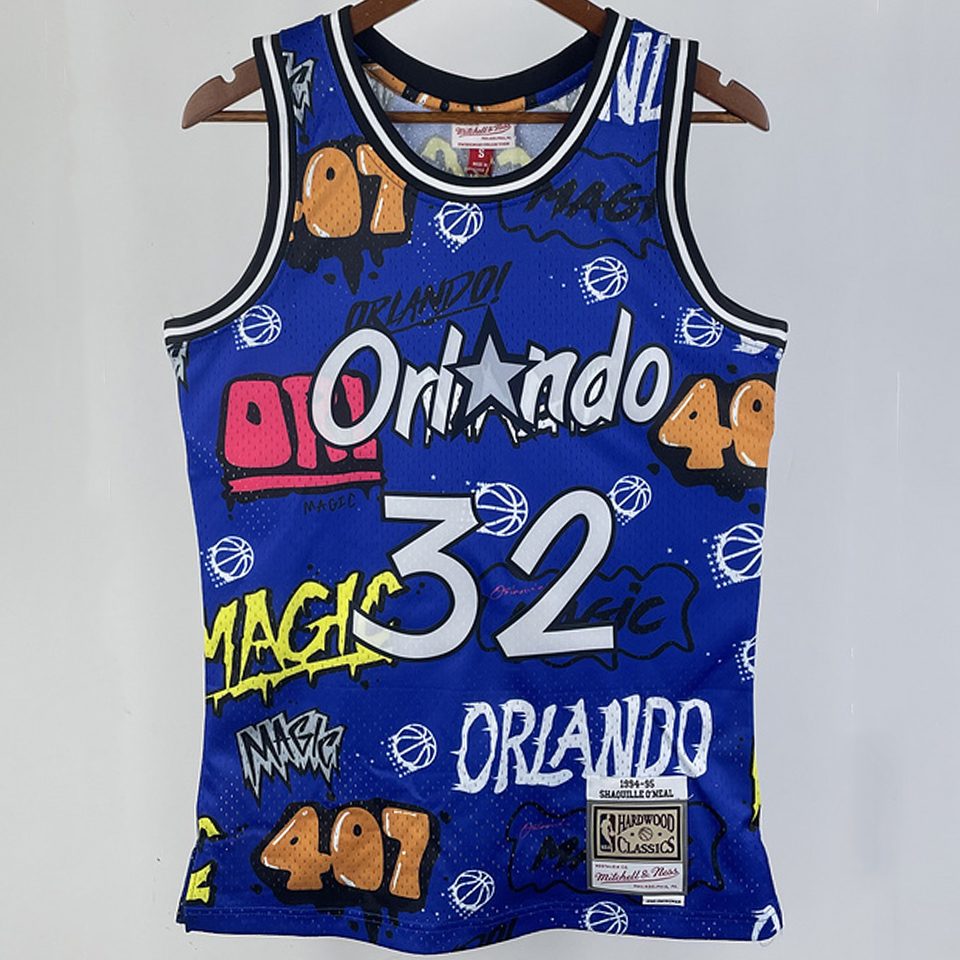 Camiseta NBA retro Atlanta Hawks – ONEAL #32 – Retro · azul · 1994/95 - vista 1