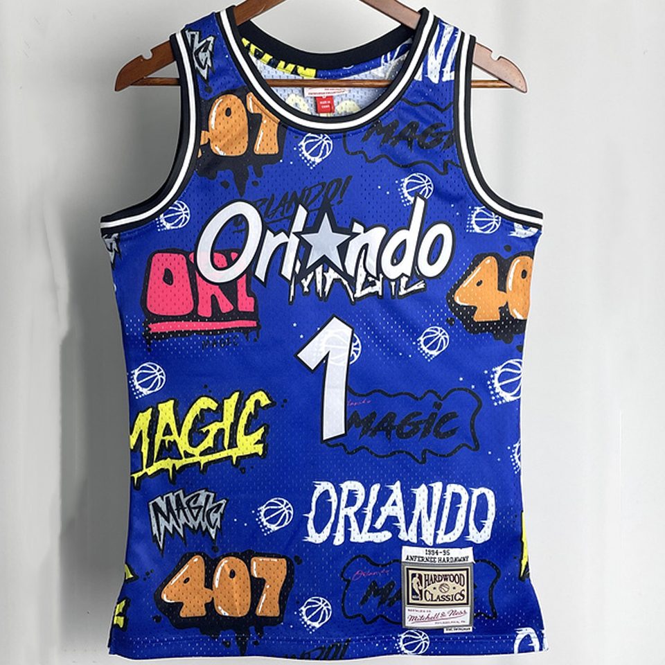 Camiseta NBA retro Atlanta Hawks – HARDWAY #1 – Retro · azul · 1994/95 - vista 1
