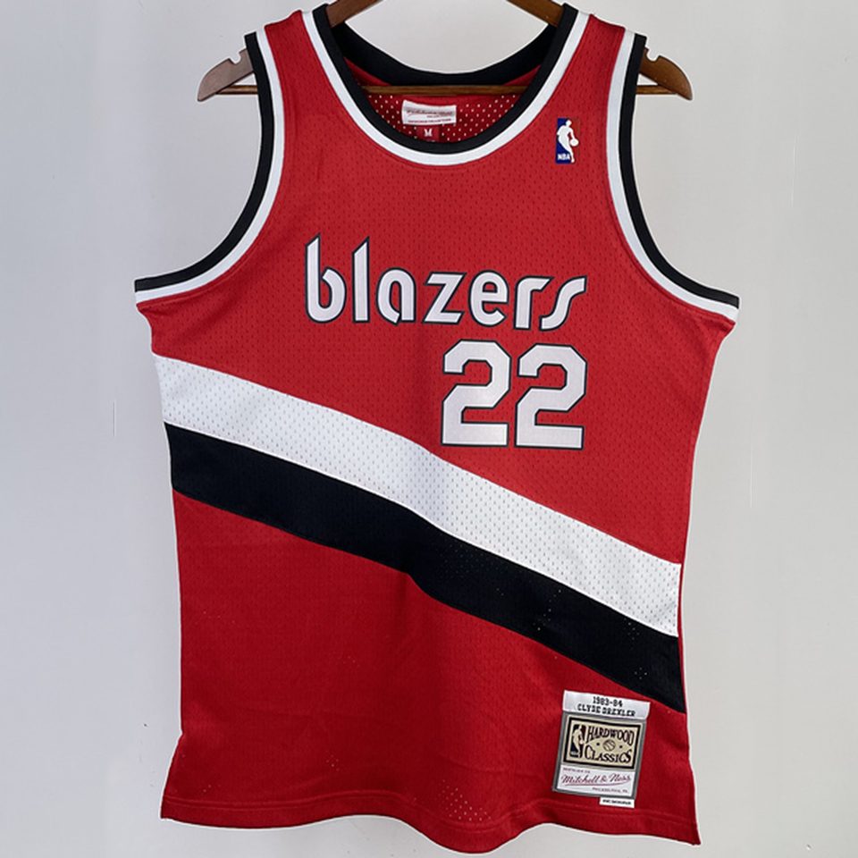 Camiseta NBA retro Portland Trail Blazers – DREXLER #22 – Retro · roja · 1983/84 - vista 1