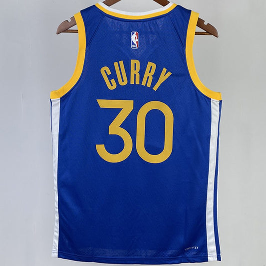 Camiseta NBA Golden State Warriors – CURRY #30 – azul · 2023/24 - vista 2