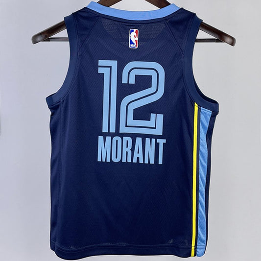 Camiseta NBA Memphis Grizzlies – MORANT #12 – azul zafiro · 2023/24 - vista 2