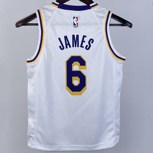 Camiseta NBA Los Angeles Lakers – JAMES #6 – blanca - vista 2