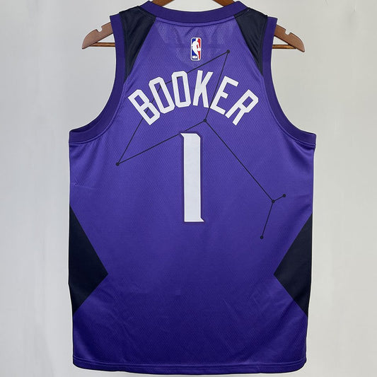 Camiseta NBA Phoenix Suns – BOOKER #1 – City Edition · morada - vista 2