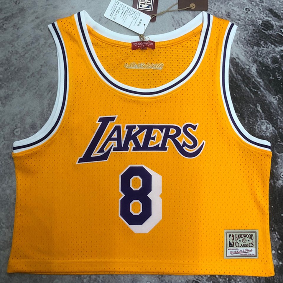 Camiseta NBA mujer Los Angeles Lakers – BRYANT #8 – Retro · amarilla - vista 1