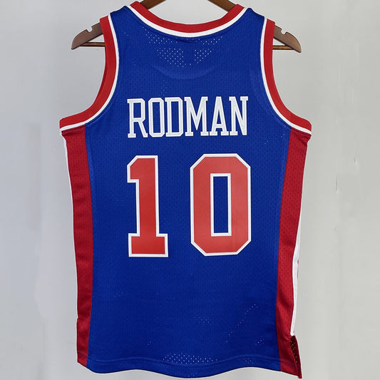 Camiseta NBA retro Oklahoma City Thunder – RODMAN #10 – Retro · azul · 1988/89 - vista 2