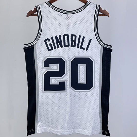 Camiseta NBA retro Chicago Bulls – GINOBILI #20 – Retro · blanca · 2002/03 - vista 2