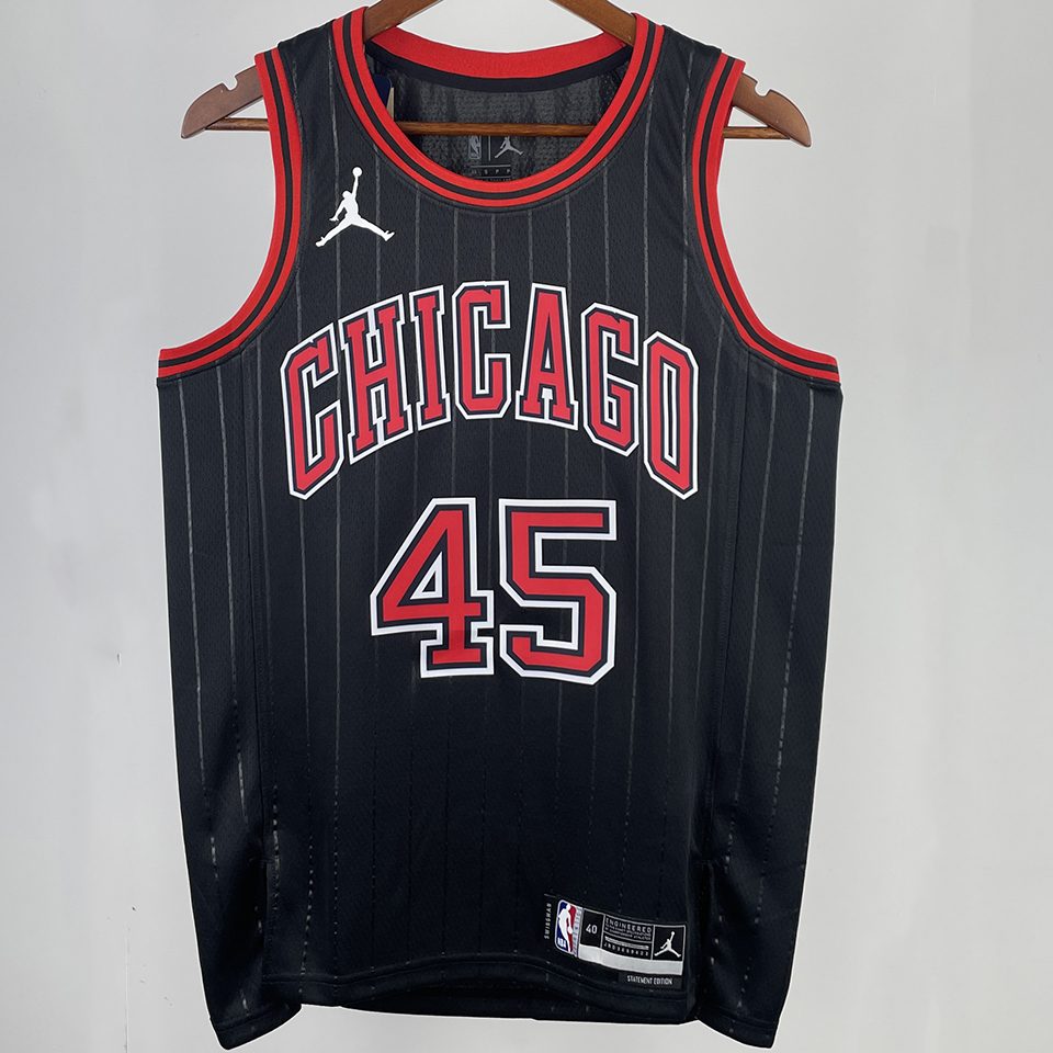 Camiseta NBA Chicago Bulls – JORDAN #45 – negra · 2023/24 - vista 1