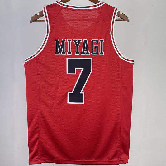 Camiseta NBA Shohoku – MIYAGI #7 – roja - vista 2