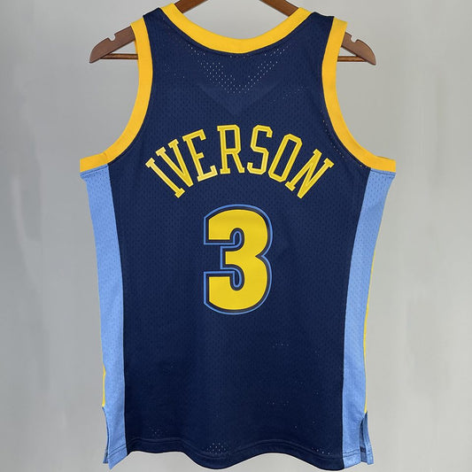 Camiseta NBA retro Denver Nuggets – IVERSON #3 – Retro · azul oscuro · 2006/07 - vista 2