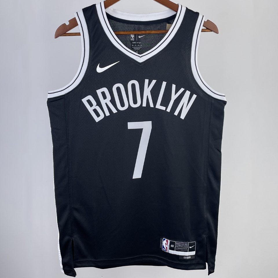 Camiseta NBA Brooklyn Nets – DURANT #7 – negra · 2023/24 - vista 1
