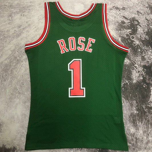 Camiseta NBA retro Chicago Bulls – ROSE #1 – Retro · verde · 2008/09 - vista 2