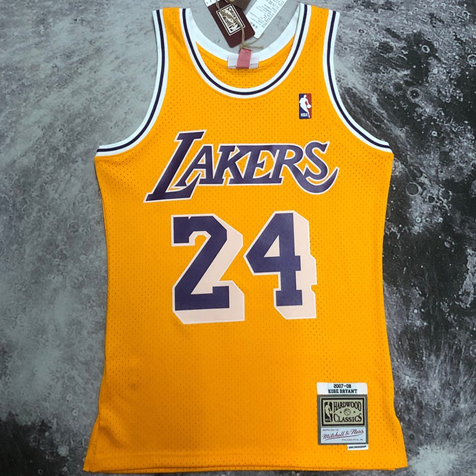 Camiseta NBA retro Los Angeles Lakers – BRYANT #24 – Retro · amarilla · 2007 - vista 1