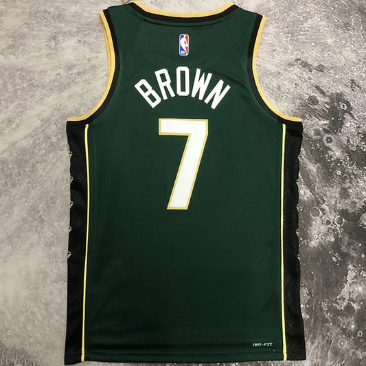 Camiseta NBA Boston Celtics – BROWN #7 – City Edition · verde · 2023 - vista 2