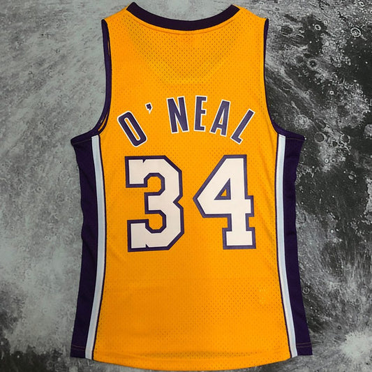 Camiseta NBA retro Los Angeles Lakers – ONEAL #34 – Retro · amarilla · 1999/00 - vista 2