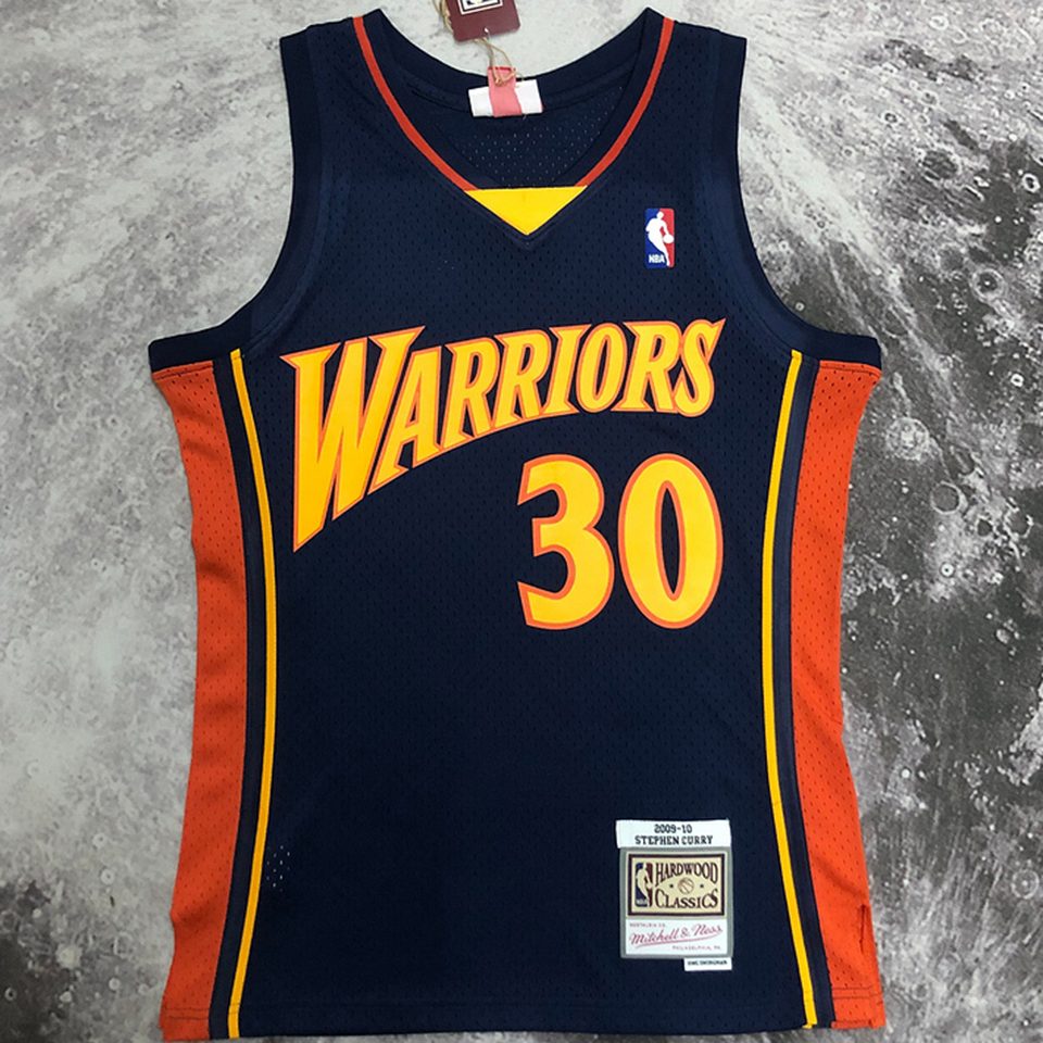 Camiseta NBA retro Golden State Warriors – CURRY #30 – Retro · azul · 2009/10 - vista 1