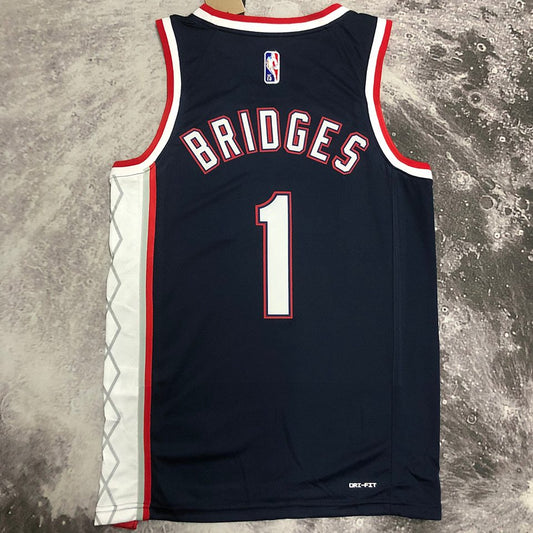 Camiseta NBA Brooklyn Nets – BRIDGES #1 – City Edition · negra - vista 2