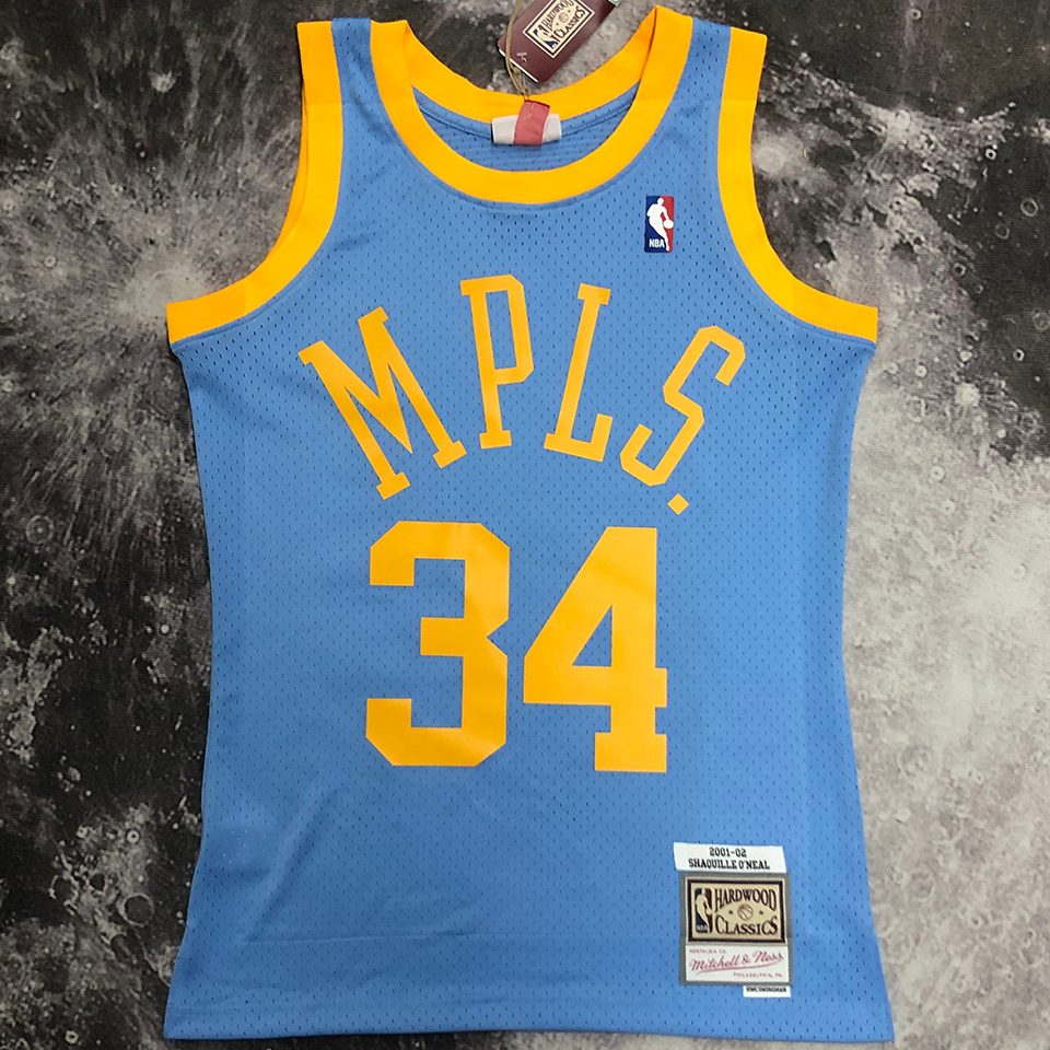 Camiseta NBA retro Los Angeles Lakers – ONEAL #34 – Retro · azul · 2001/02 - vista 1