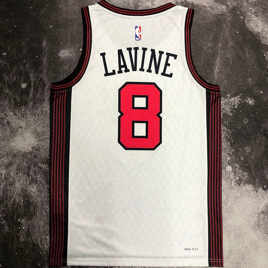 Camiseta NBA Chicago Bulls – LAVINE #8 – City Edition · blanca - vista 2