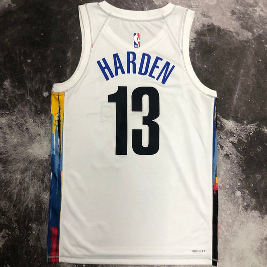 Camiseta NBA Brooklyn Nets – HARDEN #13 – City Edition · blanca - vista 2