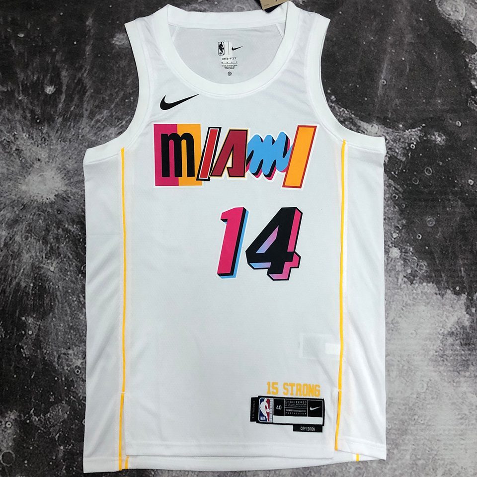 Camiseta NBA Miami Heat – HERRO #14 – blanca - vista 1