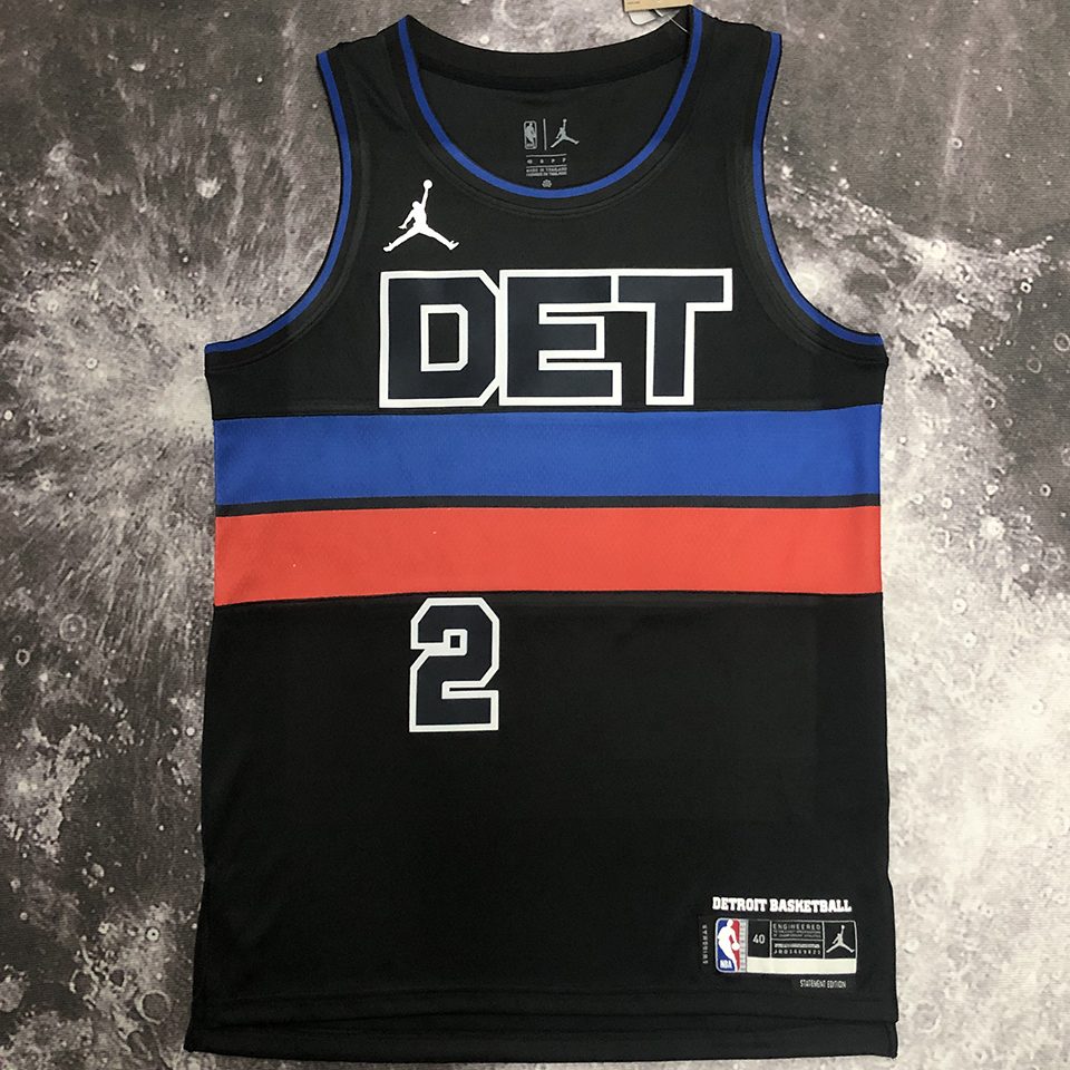 Camiseta NBA Detroit Pistons – CUNNINGHAM #2 – negra - vista 1