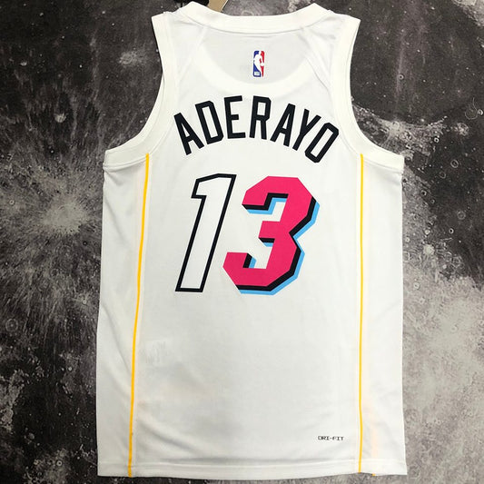 Camiseta NBA Miami Heat – ADERAYO #13 – blanca - vista 2