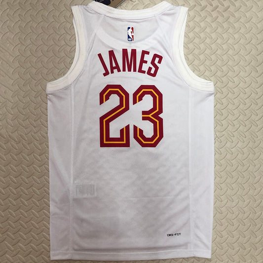 Camiseta NBA Cleveland Cavaliers – JAMES #23 – blanca - vista 2