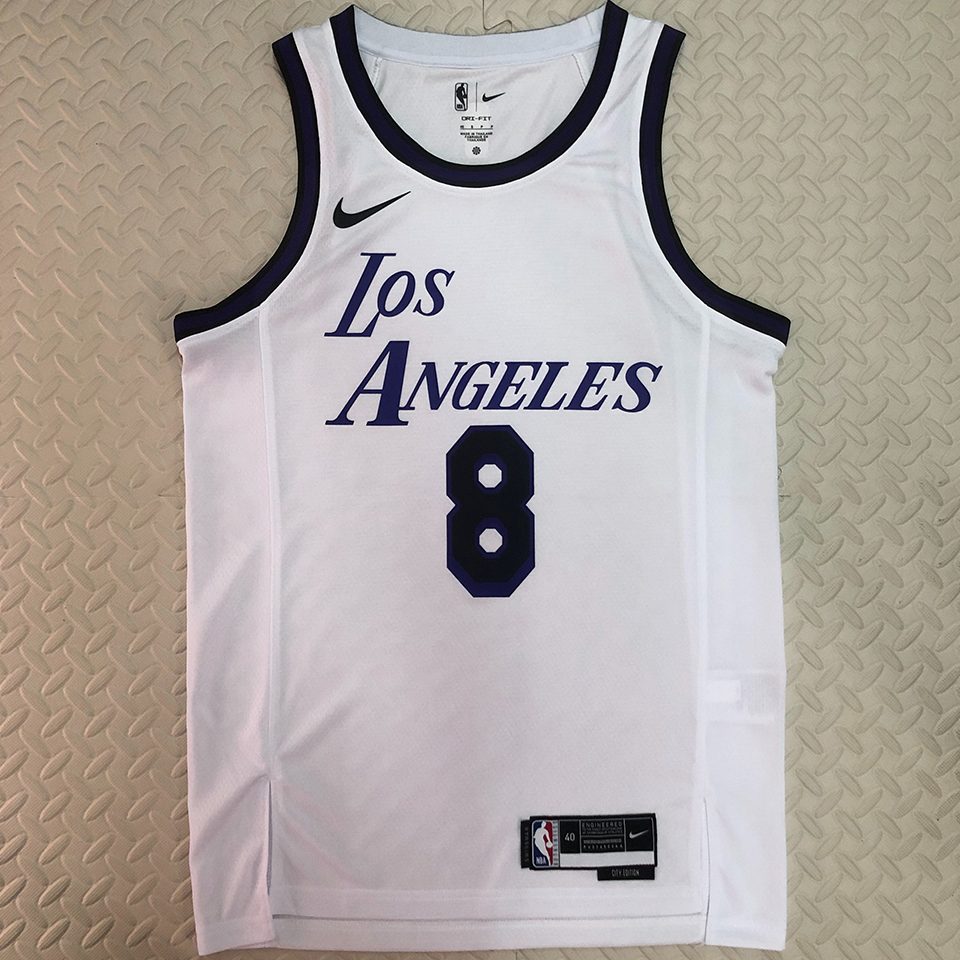 Camiseta NBA Los Angeles Lakers – BRYANT #8 – City Edition · blanca - vista 1