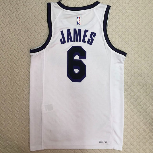 Camiseta NBA Los Angeles Lakers – JAMES #6 – City Edition · blanca - vista 2