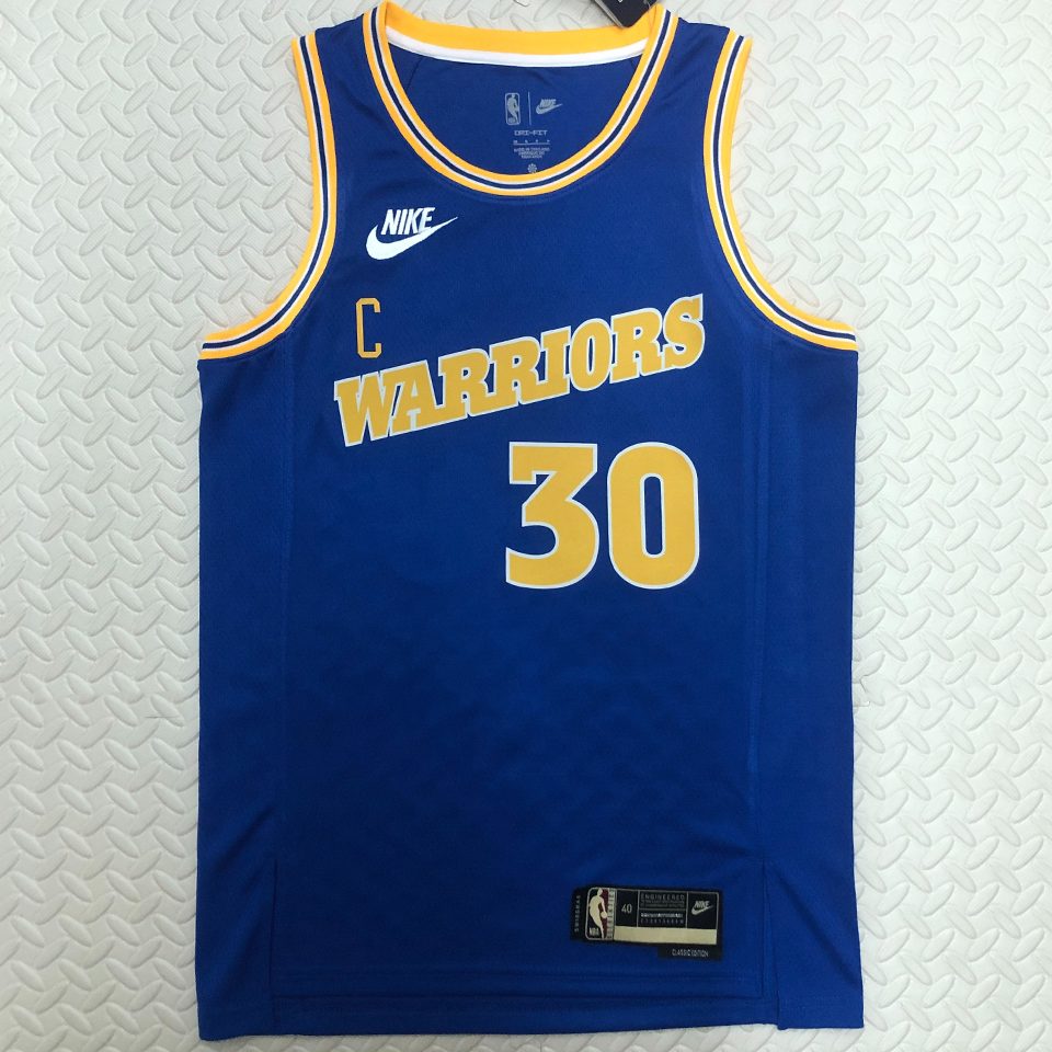 Camiseta NBA retro Golden State Warriors – CURRY #30 – Retro · azul · 2022/23 - vista 1