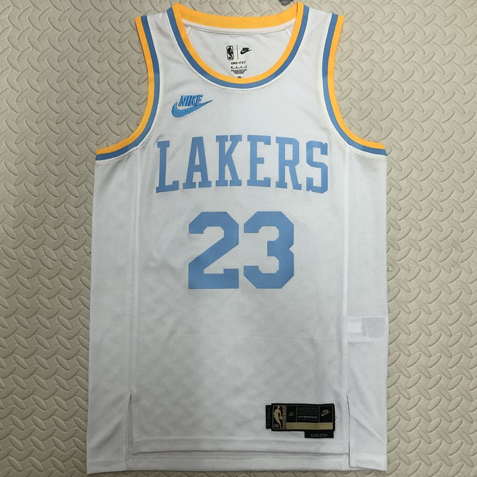 Camiseta NBA retro Los Angeles Lakers – JAMES #23 – Retro · blanca · 2022/23 - vista 1