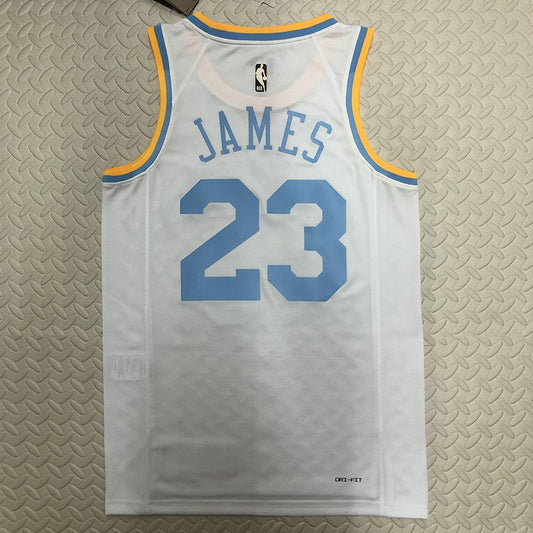 Camiseta NBA retro Los Angeles Lakers – JAMES #23 – Retro · blanca · 2022/23 - vista 2
