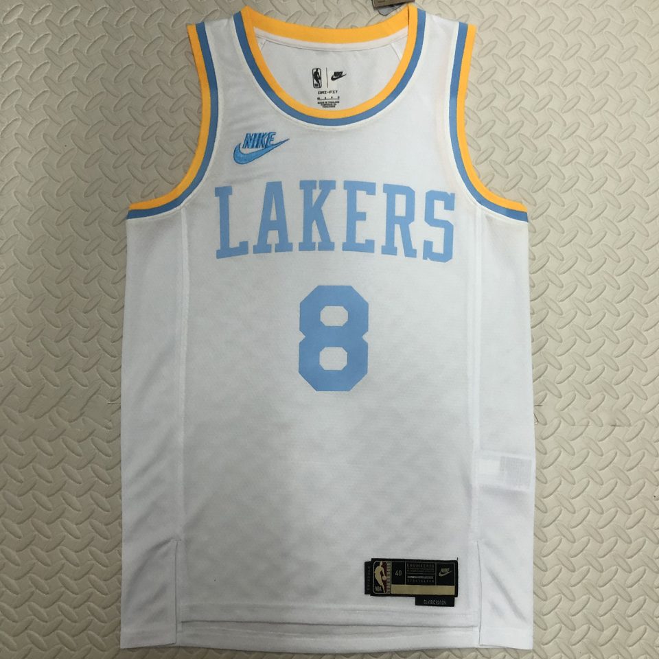 Camiseta NBA retro Los Angeles Lakers – BRYANT #8 – Retro · blanca · 2022/23 - vista 1