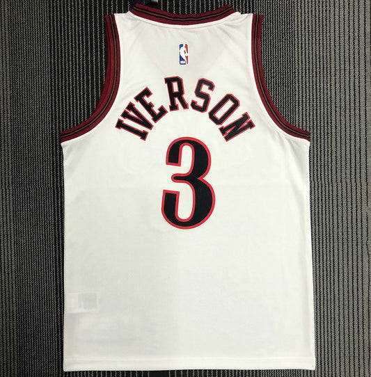 Camiseta NBA retro Philadelphia 76ers – IVERSON #3 – Retro · blanca - vista 2