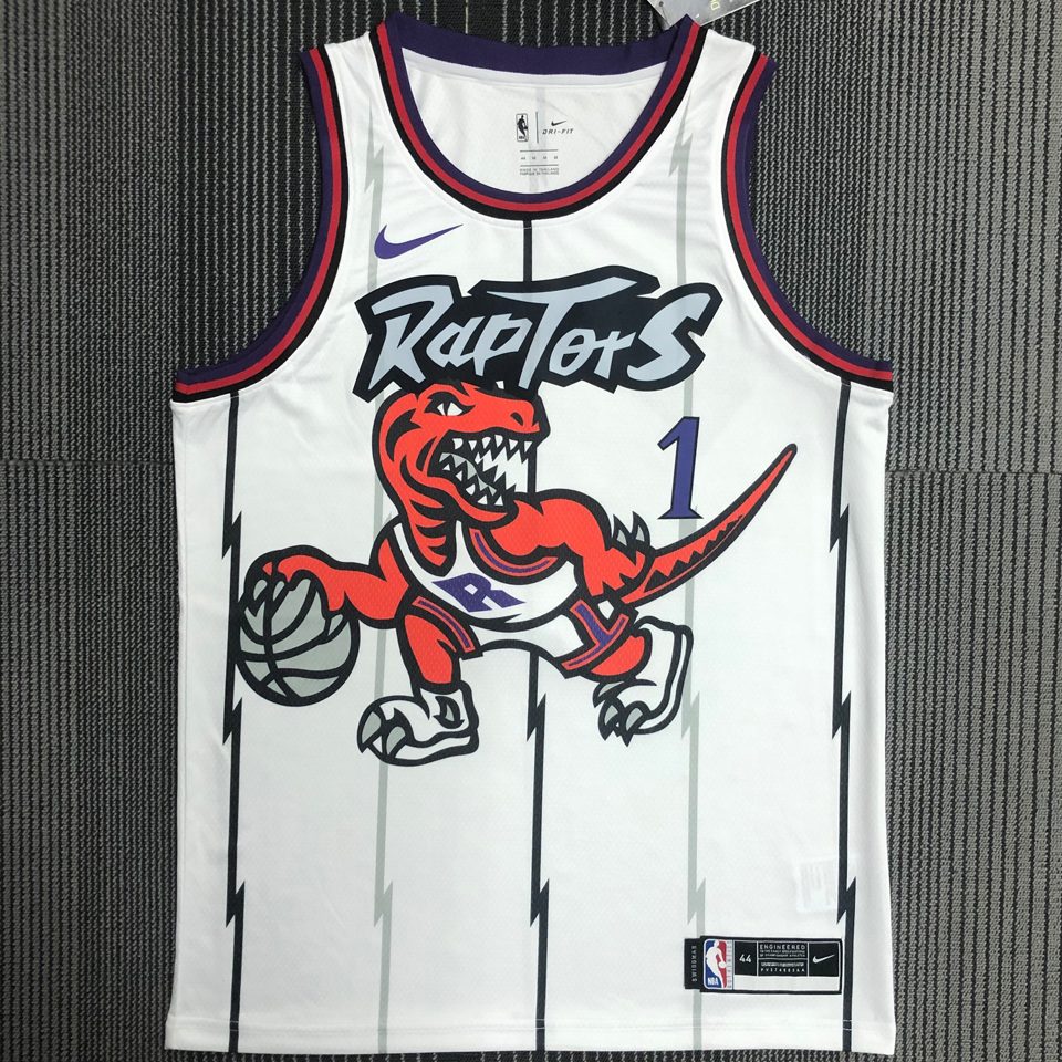 Camiseta NBA retro Toronto Raptors – GRADY #1 – Retro · blanca - vista 1