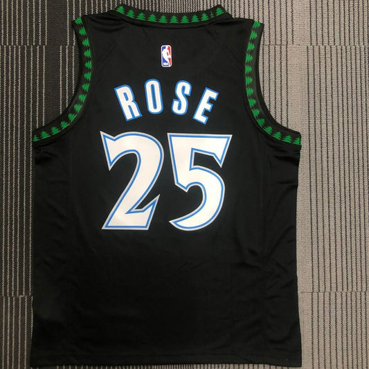 Camiseta NBA retro Minnesota Timberwolves – ROSE #25 – Retro · negra · 2018 - vista 2