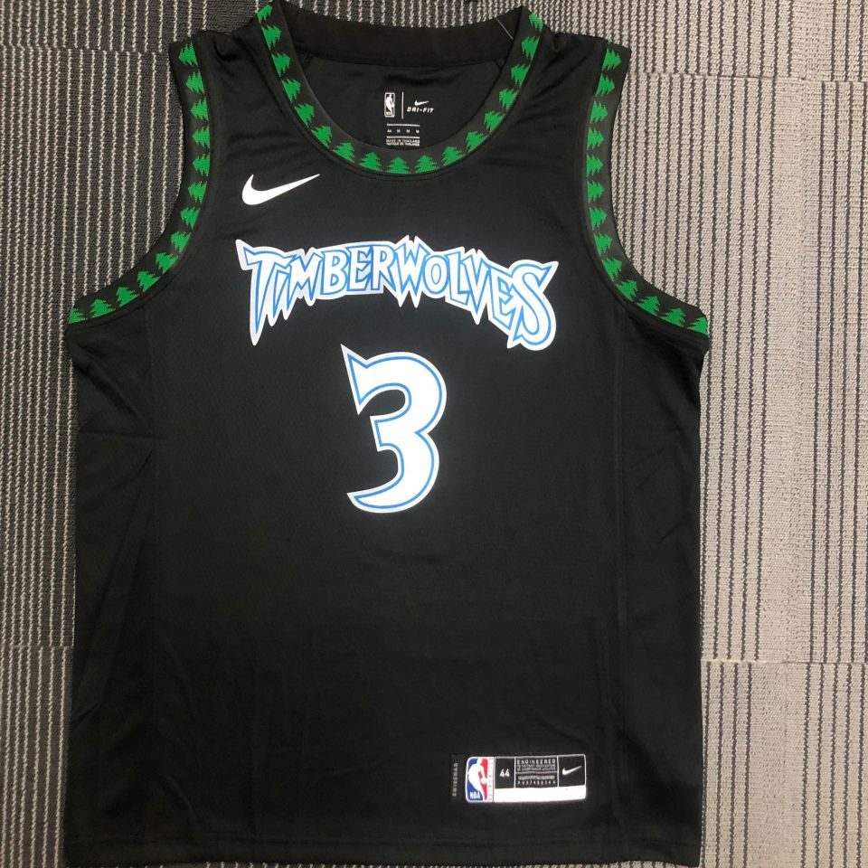 Camiseta NBA retro Minnesota Timberwolves – MARBURY #3 – Retro · negra · 2018 - vista 1