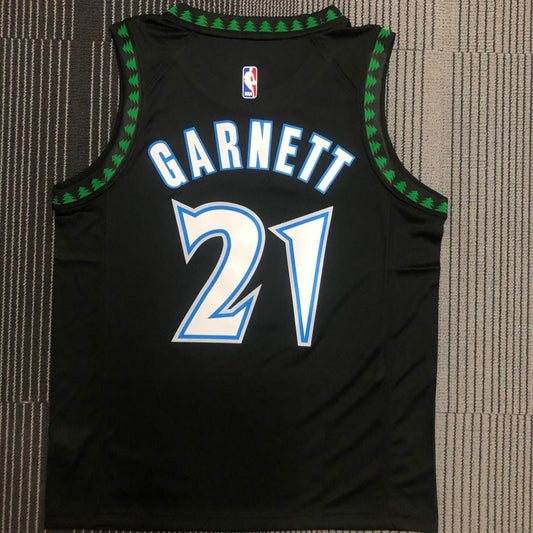 Camiseta NBA retro Minnesota Timberwolves – GARNETT #21 – Retro · negra · 2018 - vista 2