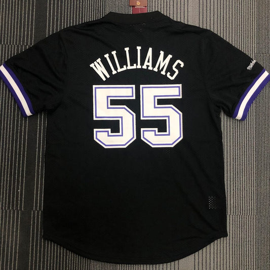 Camiseta NBA retro Sacramento Kings – WILLIAMS #55 – Retro · negra - vista 2