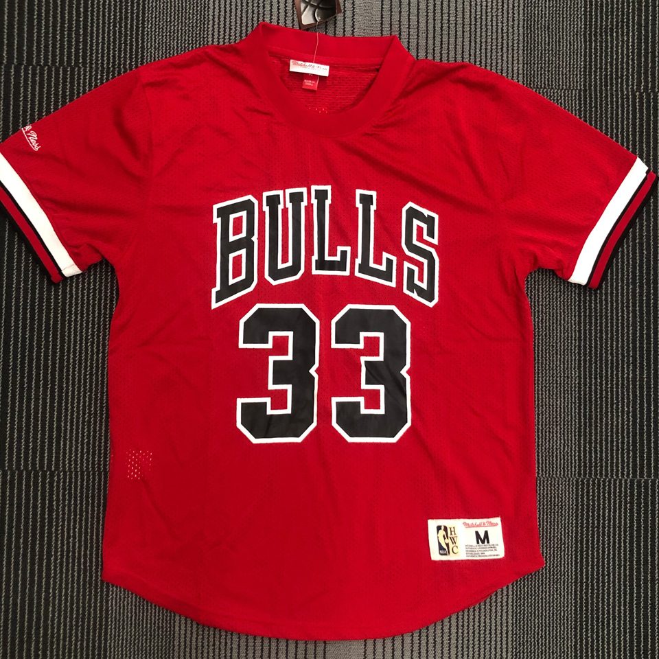 Camiseta NBA retro Chicago Bulls – PIPPEN #33 – Retro · roja - vista 1