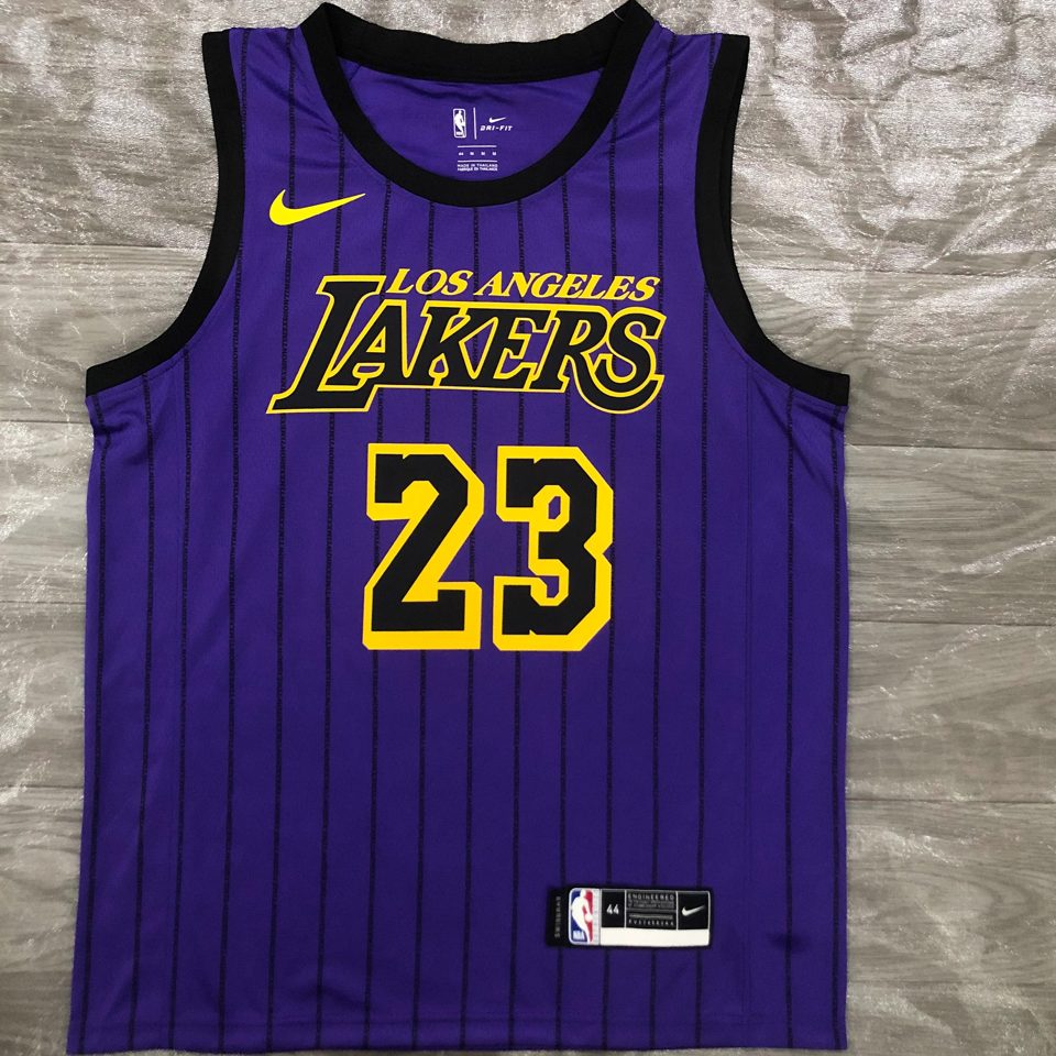 Camiseta NBA Los Angeles Lakers – JAMES #23 – morada · 2018 - vista 1