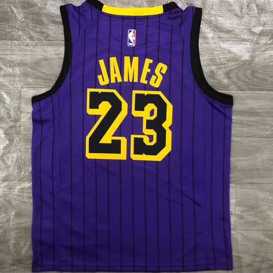 Camiseta NBA Los Angeles Lakers – JAMES #23 – morada · 2018 - vista 2