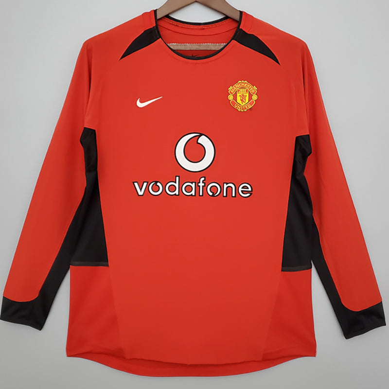 Manchester United Local Retro 2002 Manga larga