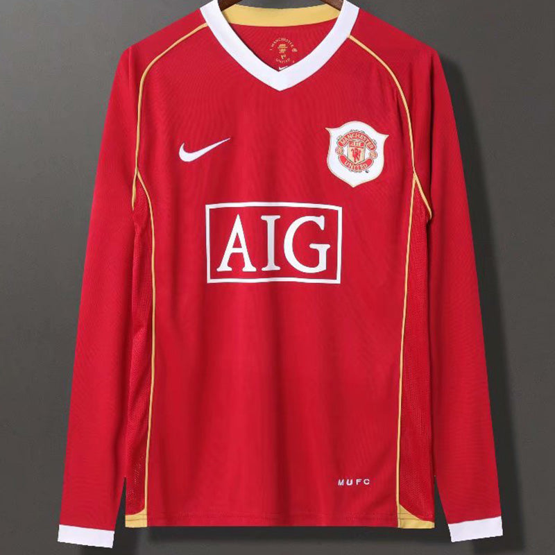 Manchester United Local Retro 2006 Manga larga (2)